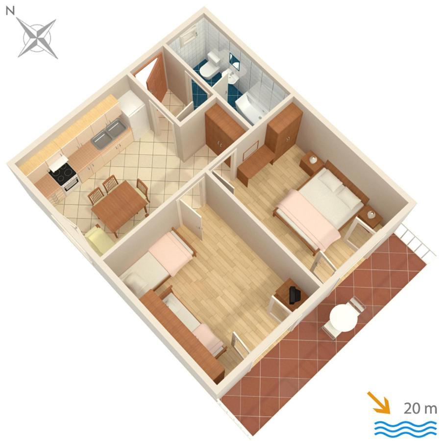 Apartments By The Sea Brist, Makarska - 505 Podaca Exterior photo